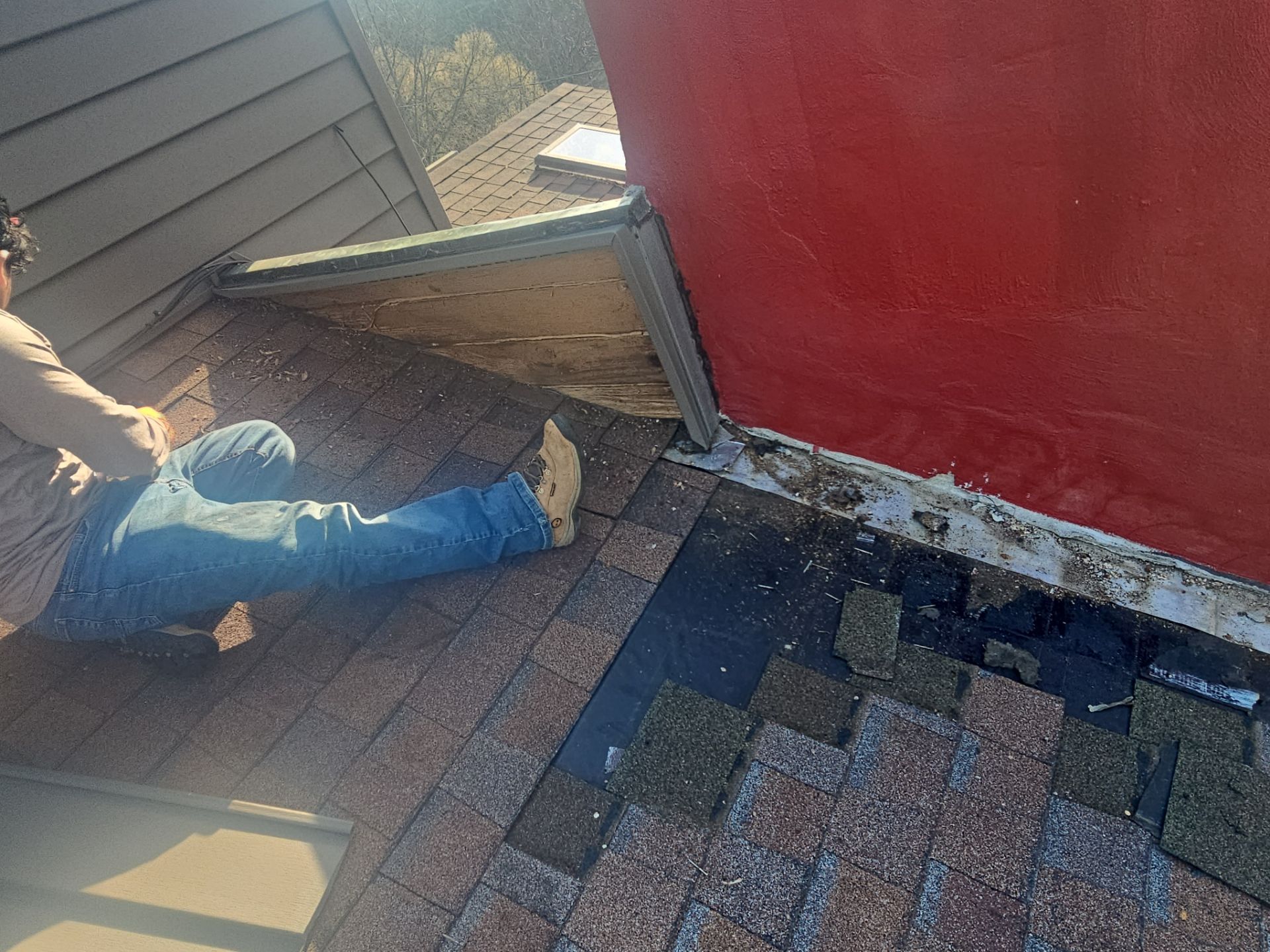 Roof Repair - Vent, Siding, and Chimney Flashing and Partial Roof Replacement by Winchester Roofing