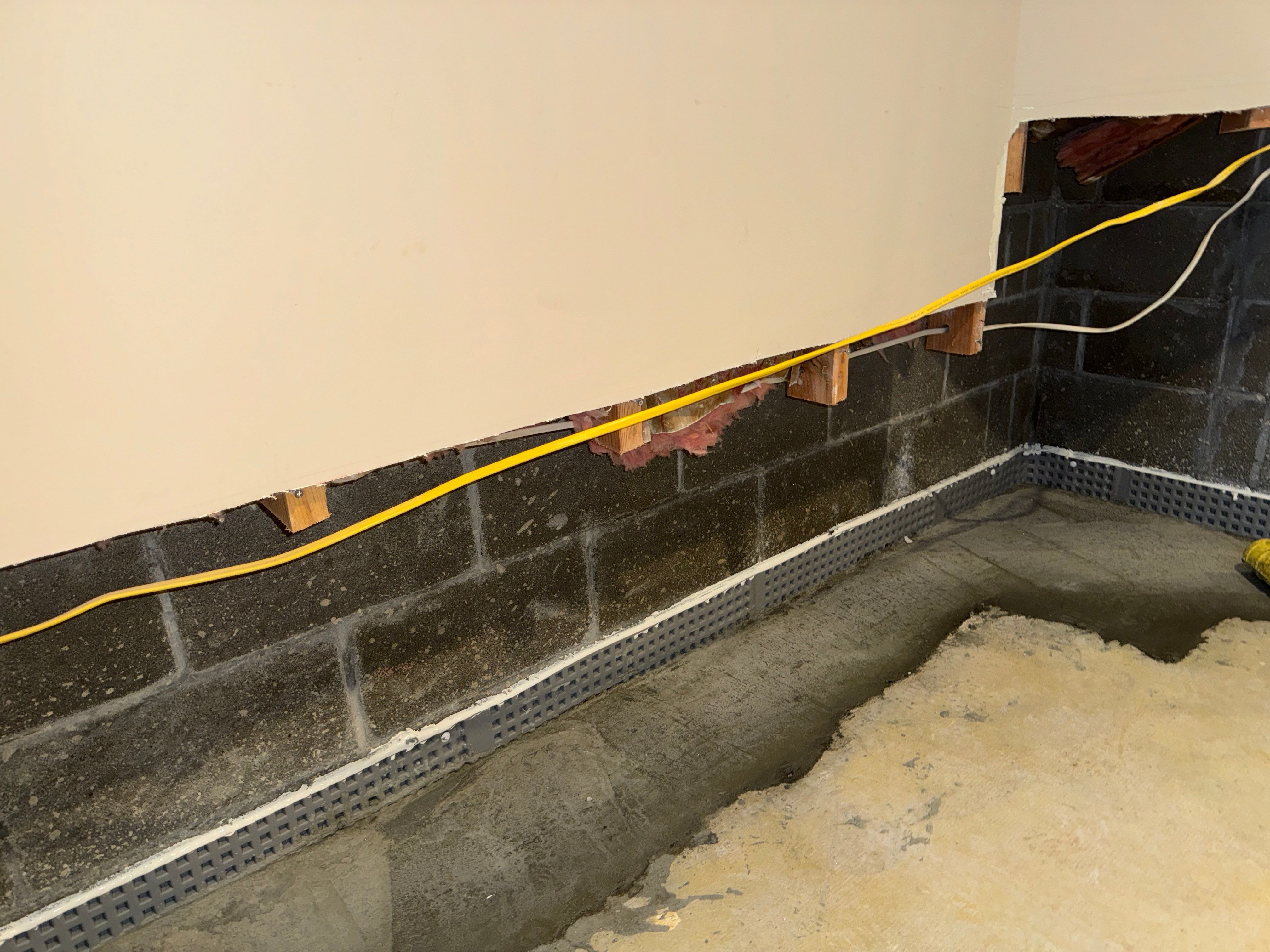 Interior French Drain With Radon Seal & Mold Remediation in Wall Township by Pure Service Pro, LLC 