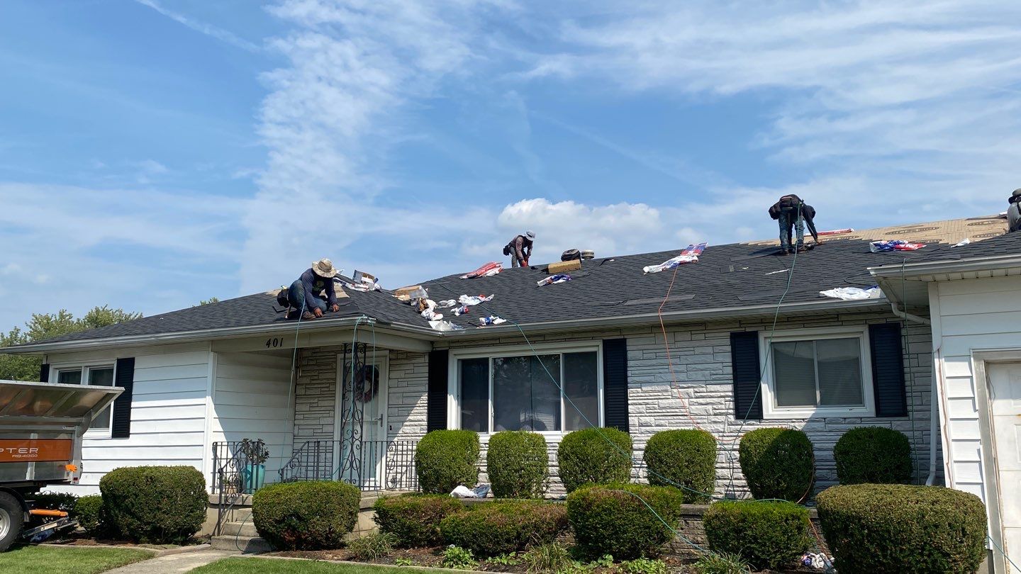 Residential Roofing Installation using GAF Timberline HDZ Charcoal by Nitro Roofing and Construction