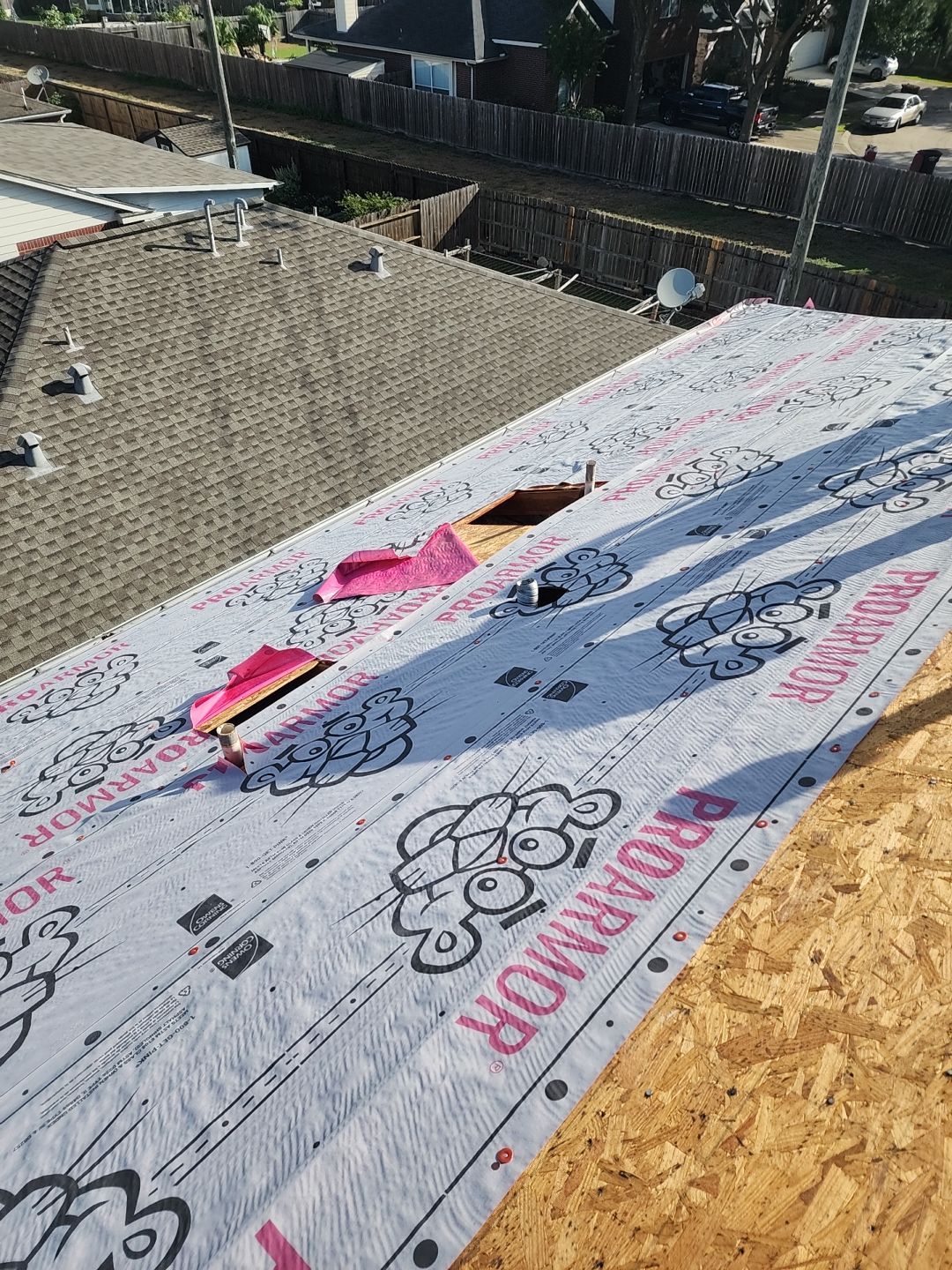 Residential Roofing Installation using Owen's Corning Duration (Lifetime) Shingles by Roof Repair Company