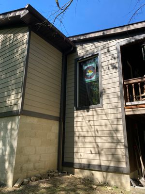 Hardie siding project 