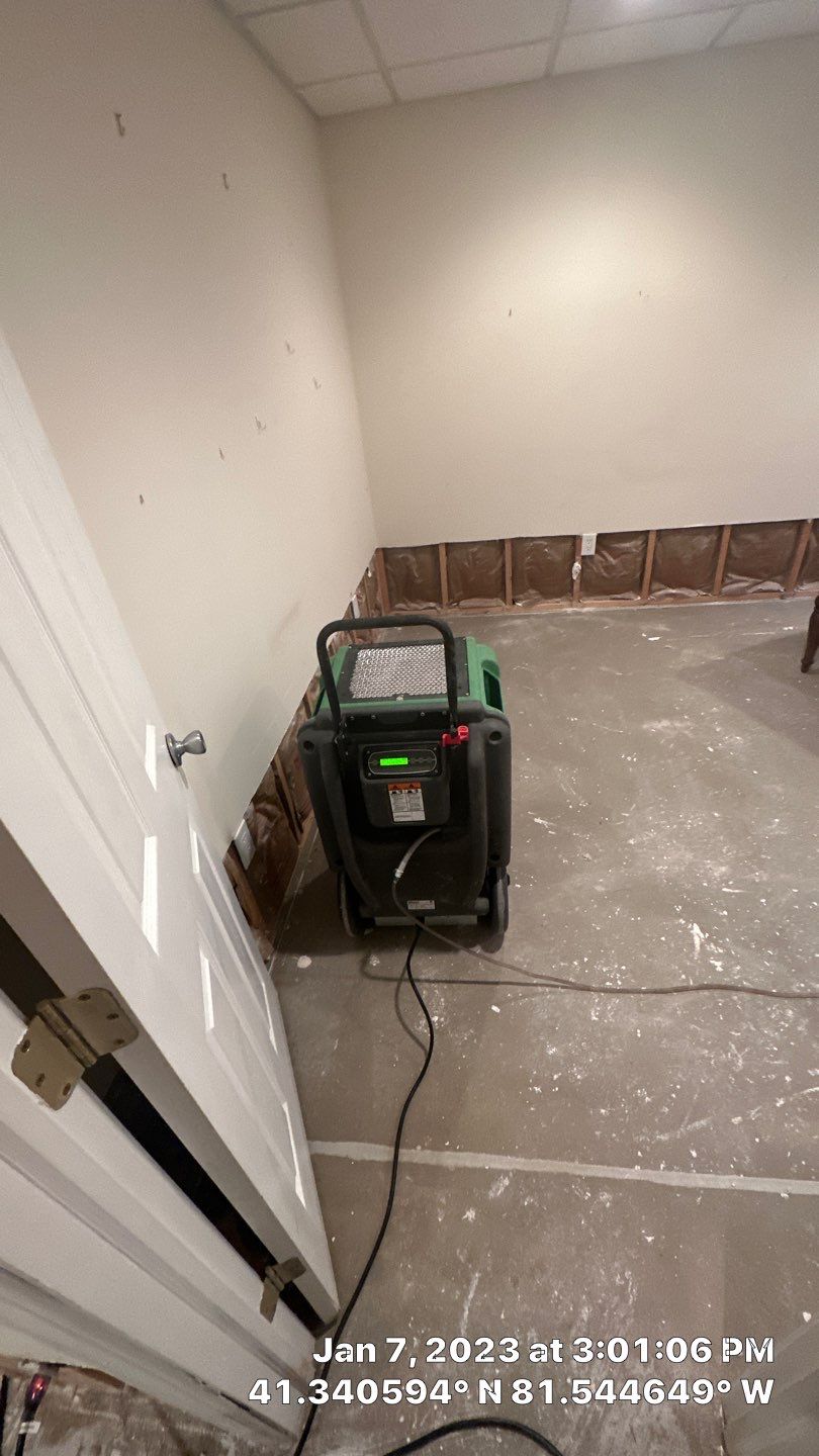 Pipe Burst Emergency Mitigation Demo and Dry Down by Absolute Roofing and Construction