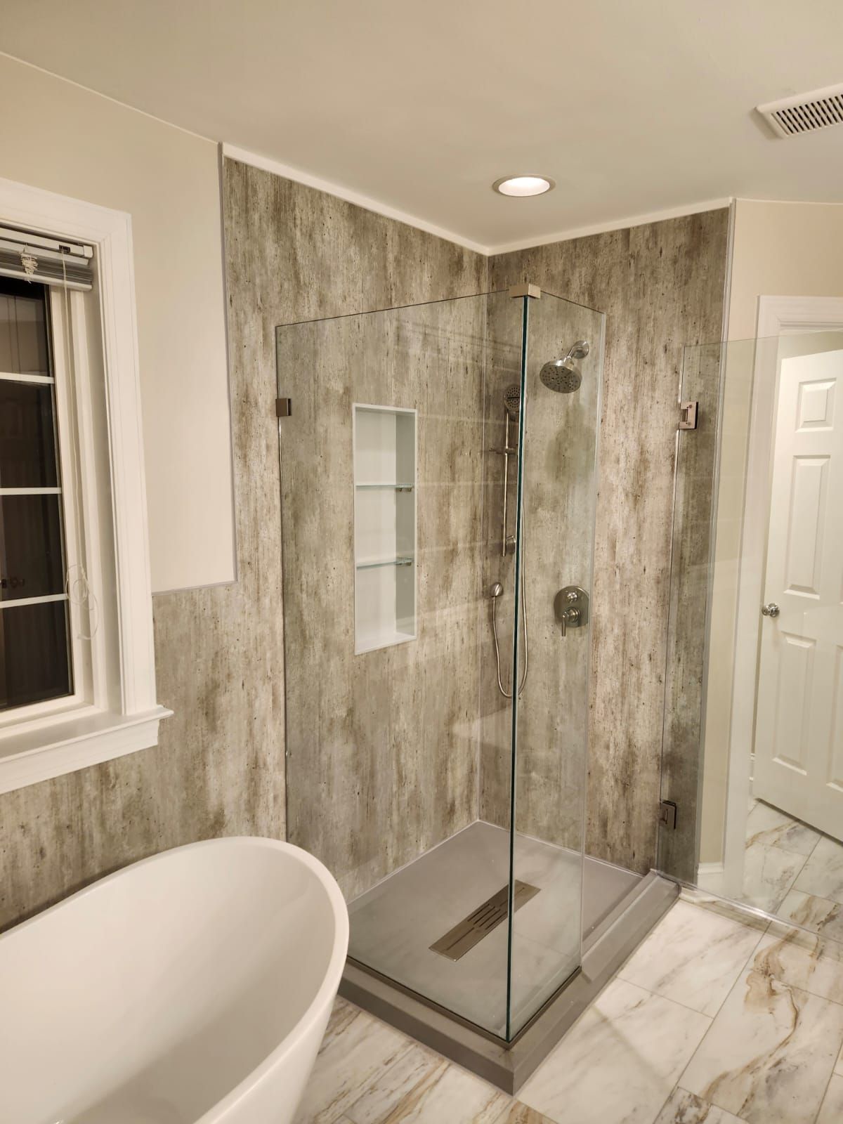 Complete master bathroom remodel/Full window replacement by Window Depot of Annapolis