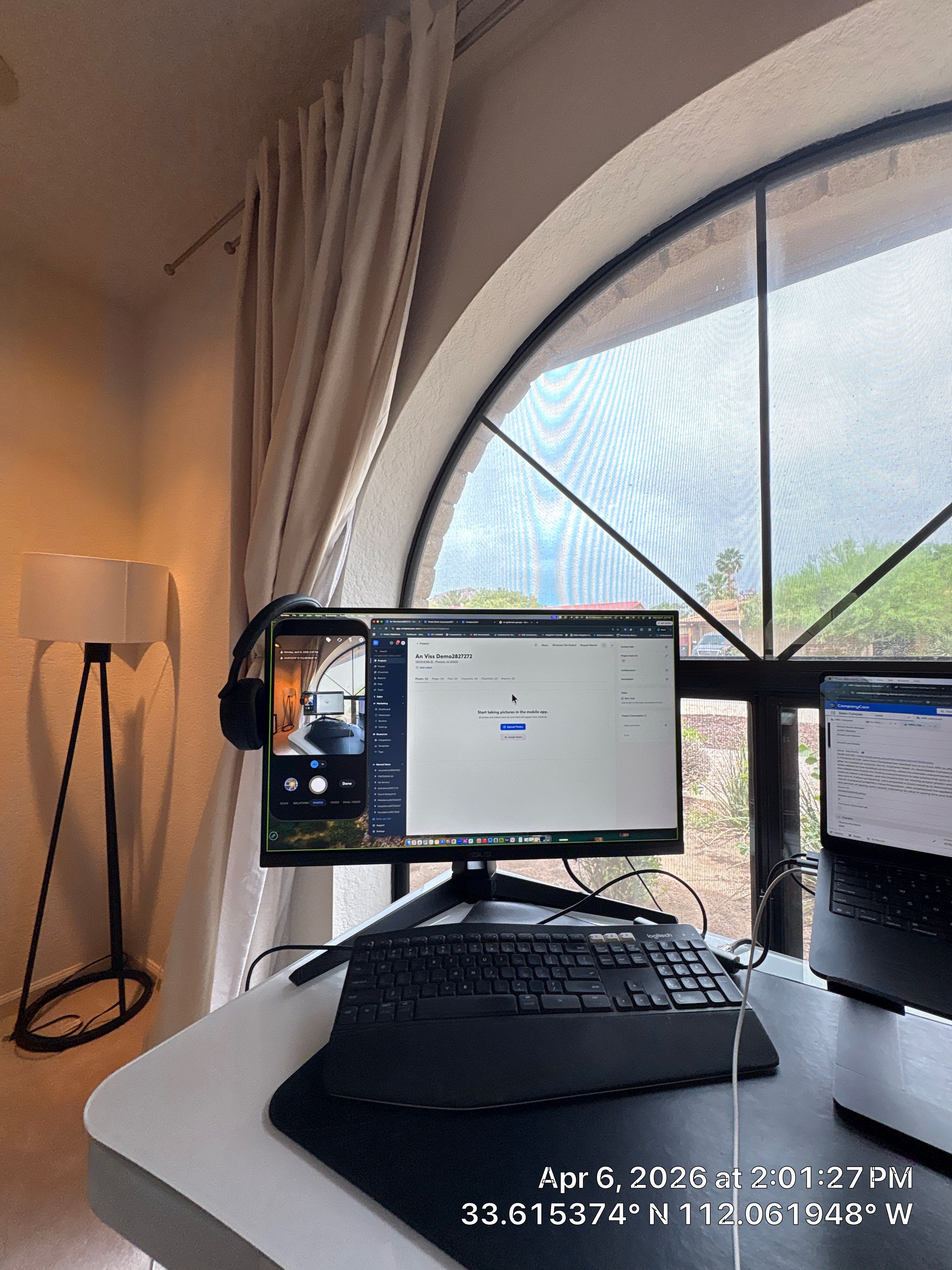 Phoenix Home Office Setup and Living Area Refresh by CompanyCam Sales Demo