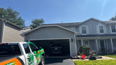 Completed gutter protection installation in Naperville, IL 60565