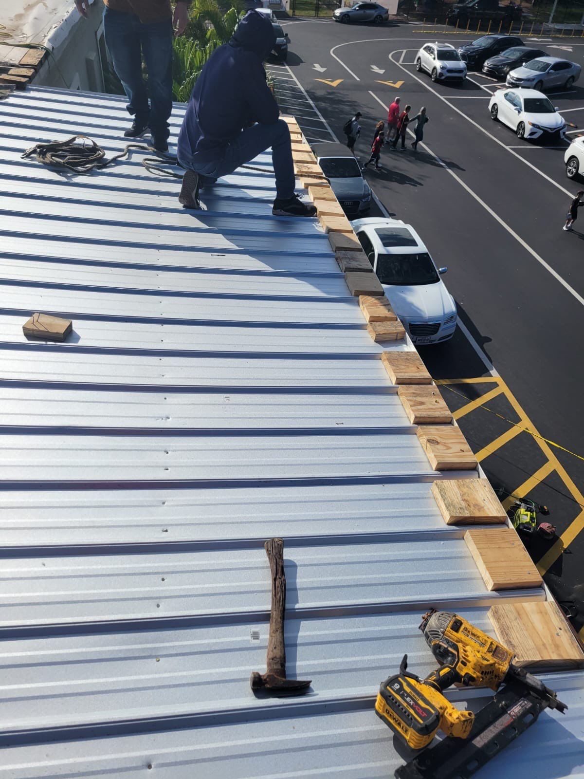 Emergency Repair on School from Storm Damage by Four Peaks Roofing