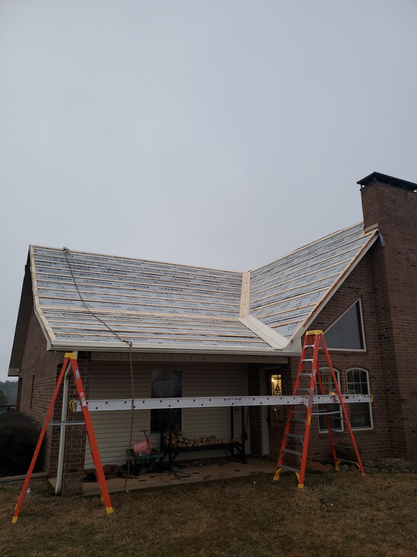 Residential Metal Roof Replacement using Reed's Metals: 26 GA. Colored Residential Metal Panels (Ivory) by Hostetler Roofing