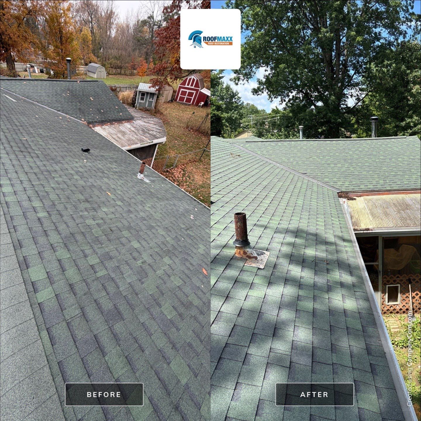 Condo Reference Before and Afters by Roof Maxx of Columbus, OH