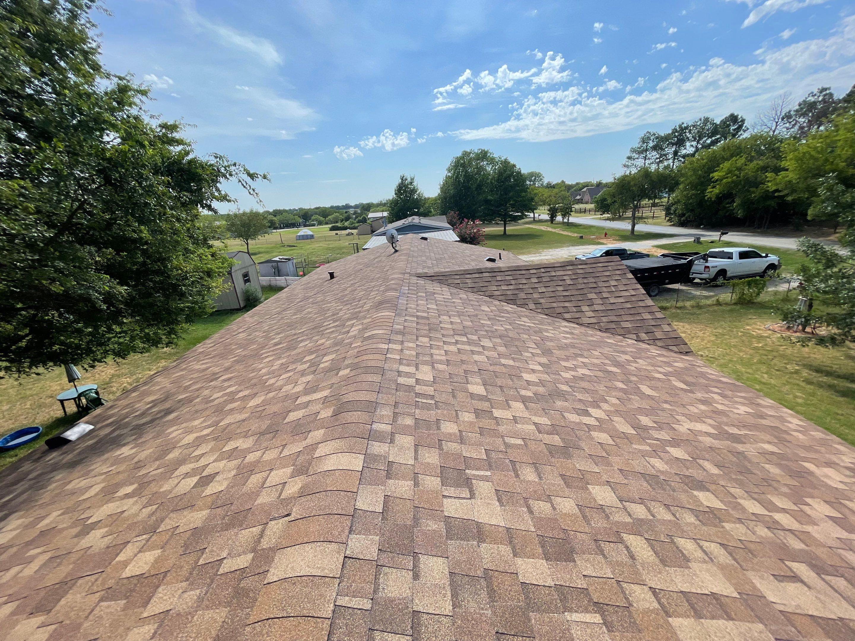 Residential Roofing Installation using ATLAS Pinnacle Pristine Shingles by Harvey Roofing & Construction