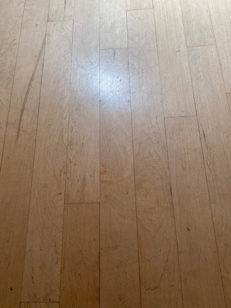 Former Gym Floors Refinished in Newcastle Residential Home by Footprints Floors South Sacramento