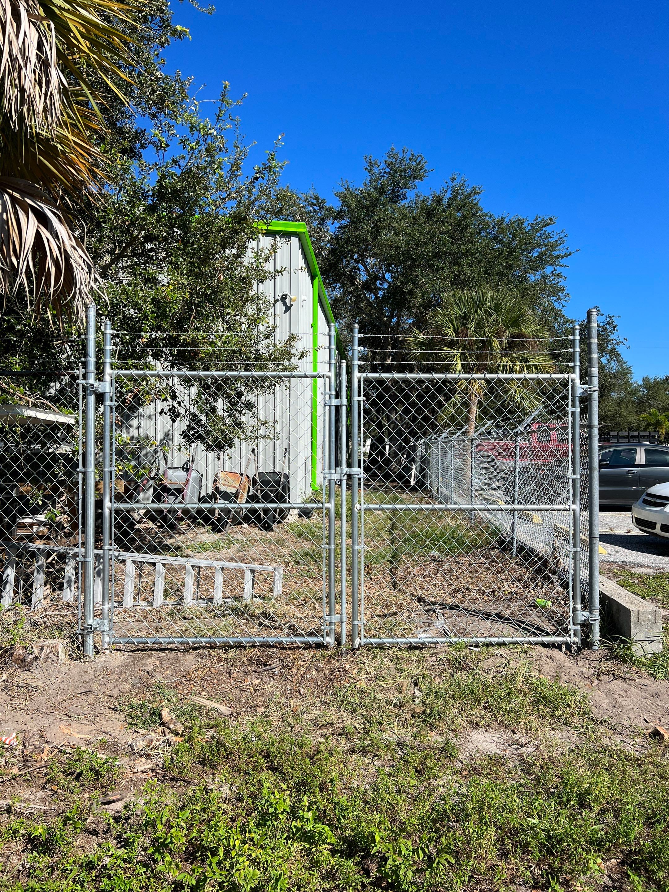 Commercial Fence Installation using Aluminum Estate Gate by Asap fence and gates, LLC