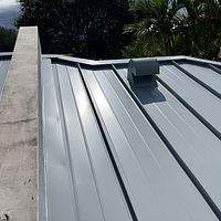 24ga 1.5" Mechanical Seam Dove Gray by Total Roofing System The Metal Roof Experts