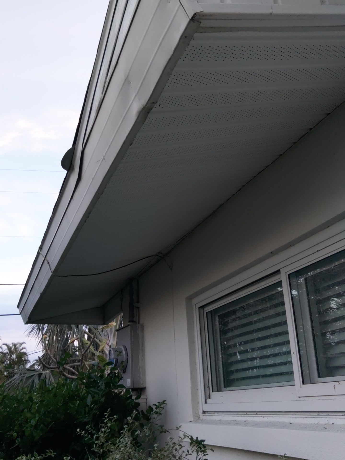 Soffit White Vinyl Installation FL by Gutter Professors