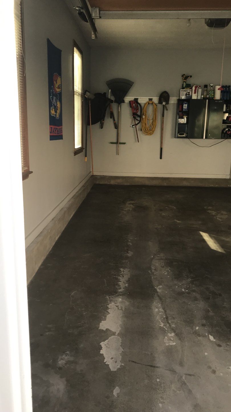 Garage using Slate Stone by Select Painting, Coatings & Garage Cabinets