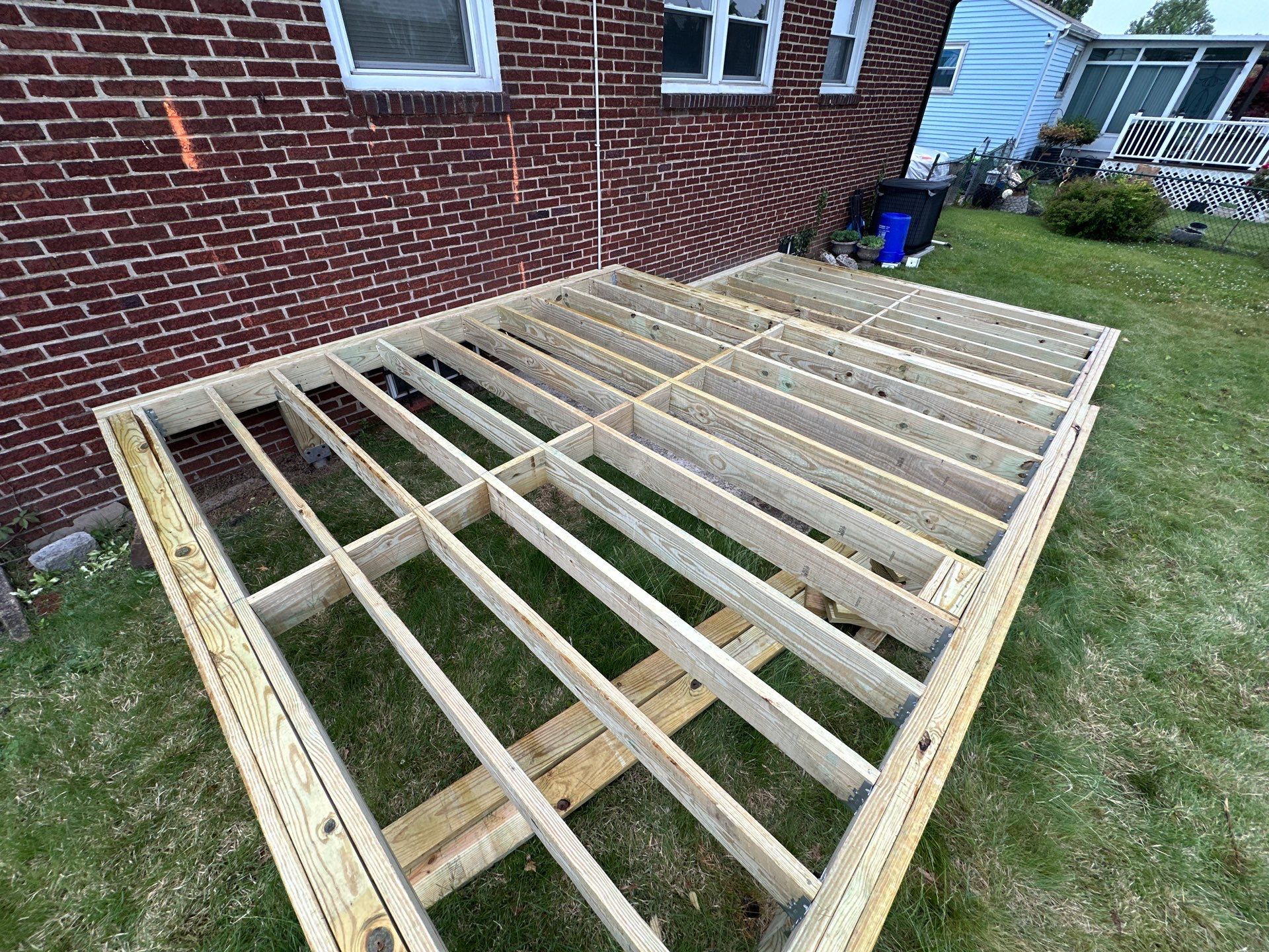 New deck and new Sliding door in Pennsauken NJ by deck guardian