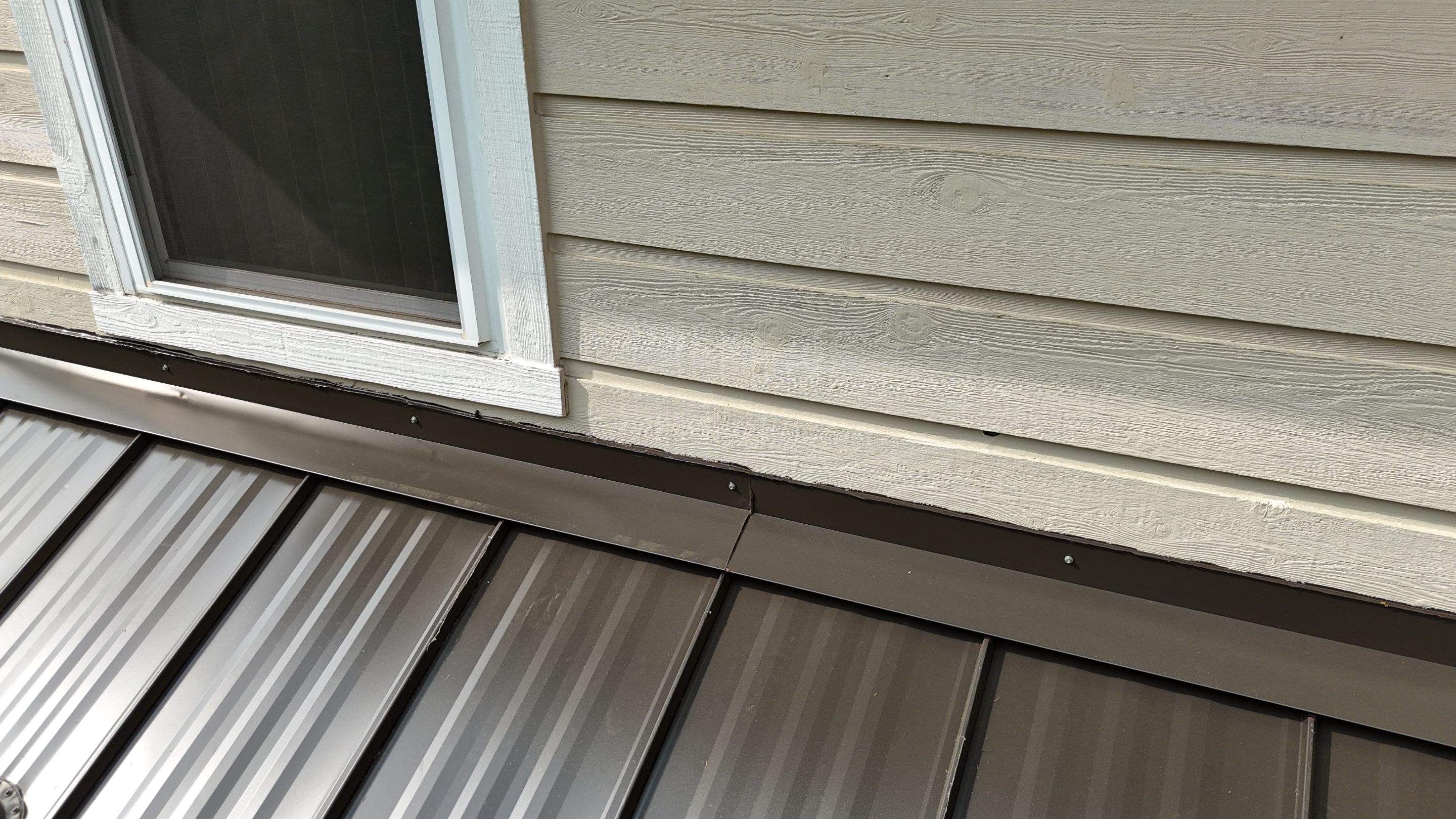 Dark Bronze - L&A Standing Seam with Striations by RoofsOnly.com