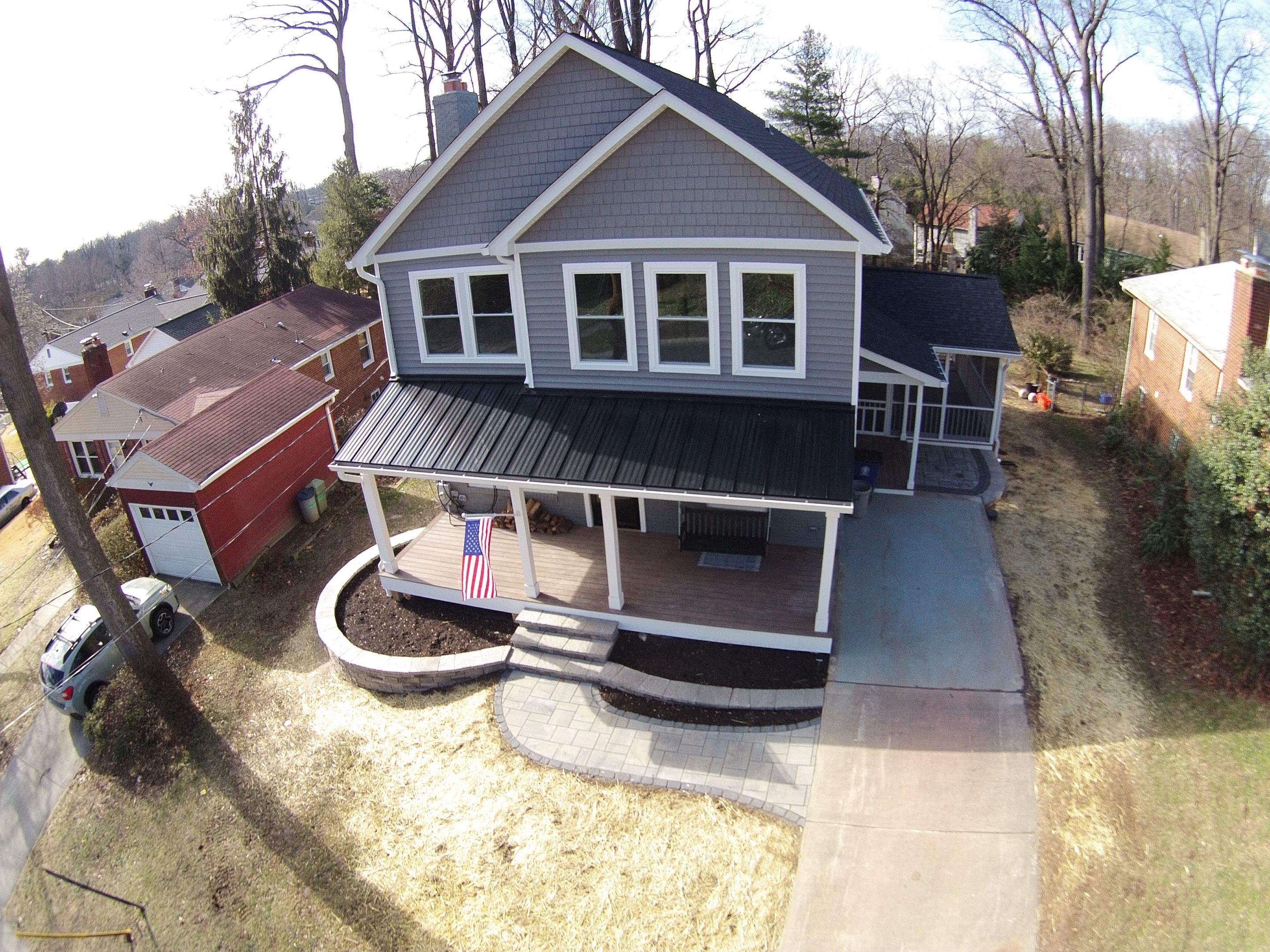 Retaining wall, walkway, small patio and landscape install by The Smet Companies, LLC