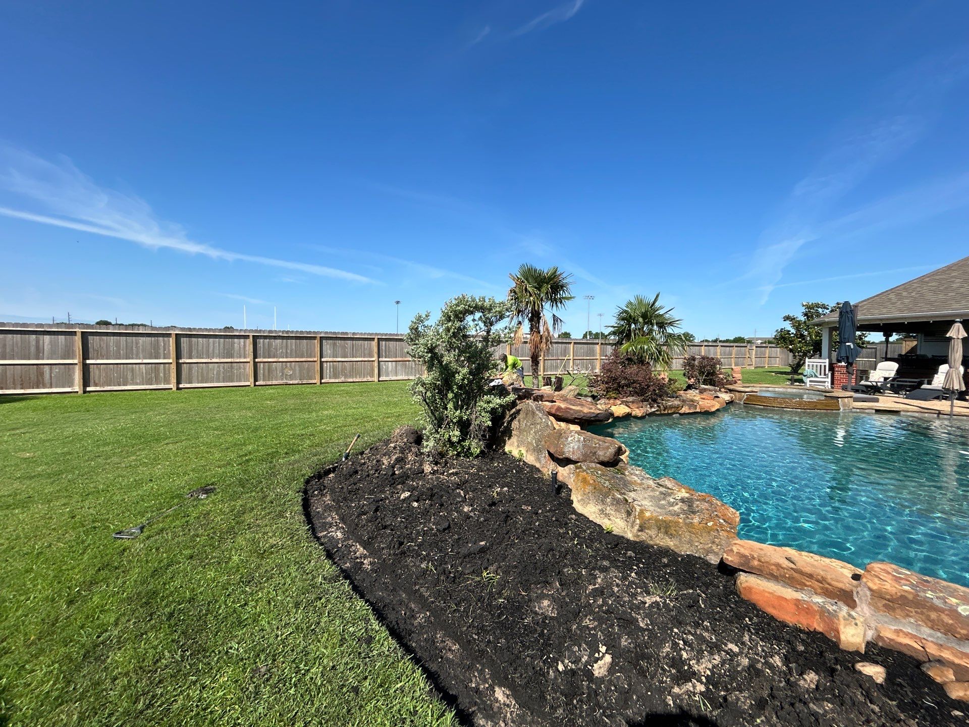 🌿 Larry Caudillo’s Poolside Landscape Revamp by Texas Urban Elements