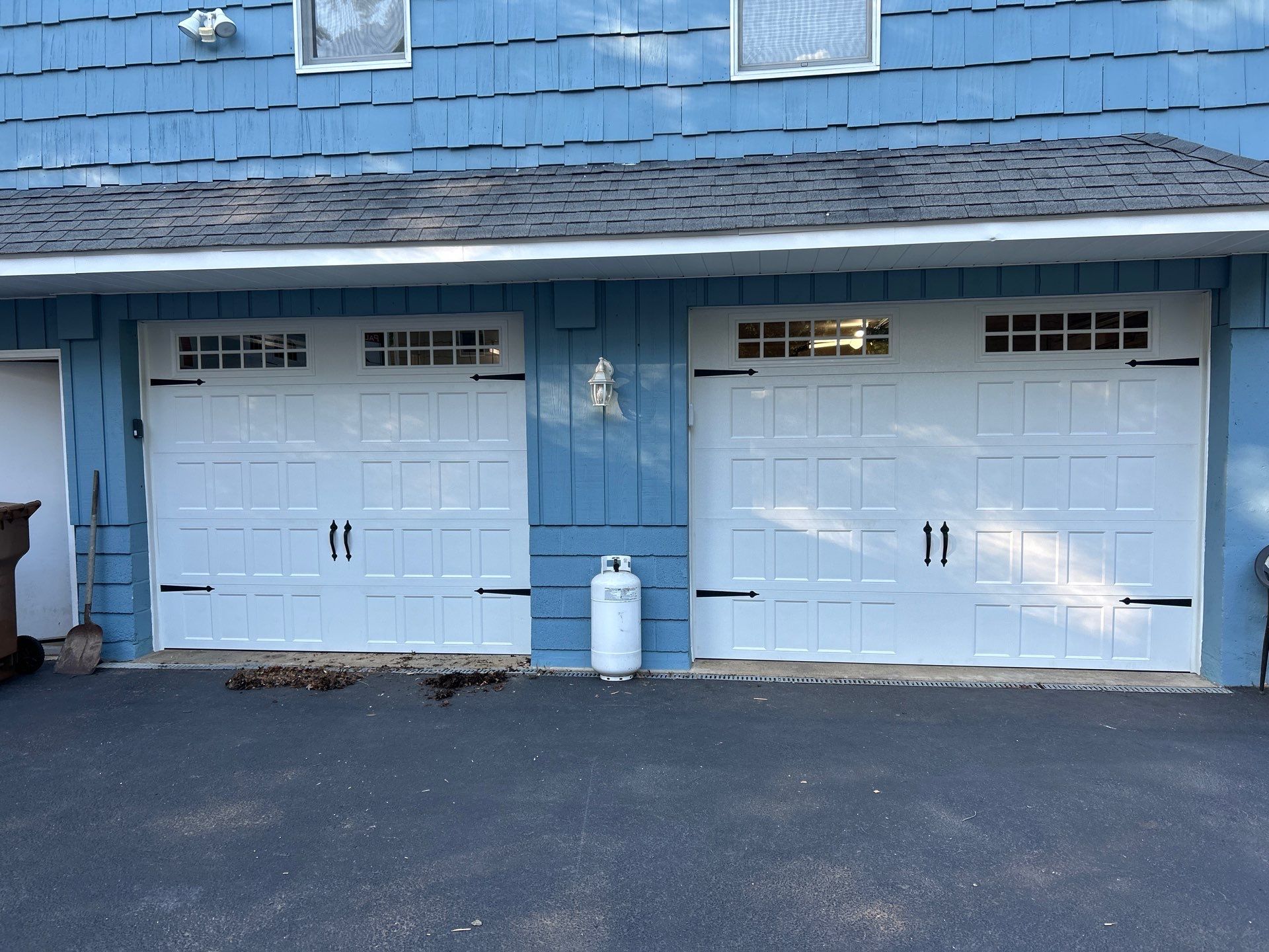 Garage Door Installation using Amarr Designer Choice door by DiGiorgi Roofing and Siding Inc