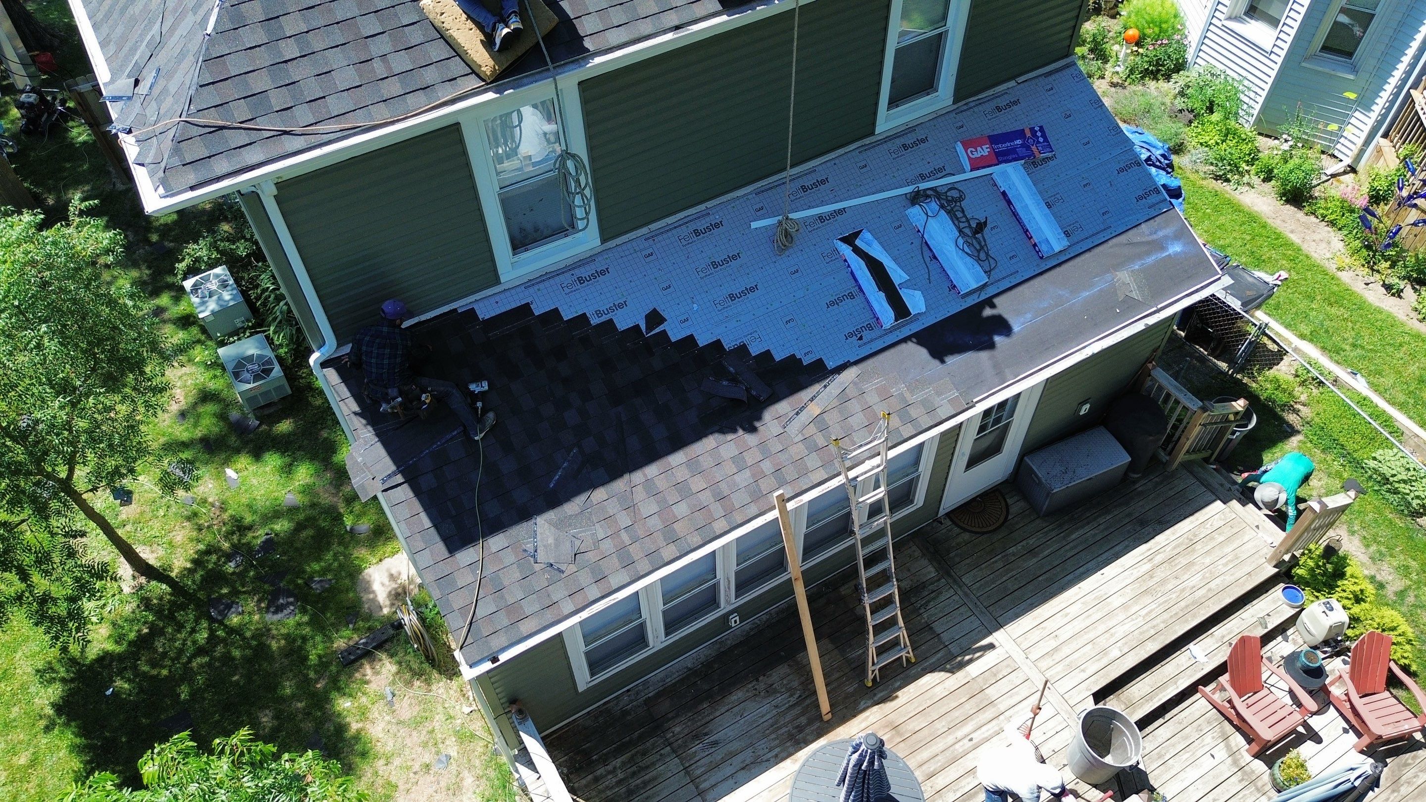 Residential Roofing Installation using Timberline UHDZ Shingles - Appalachian Sky by RoofX 