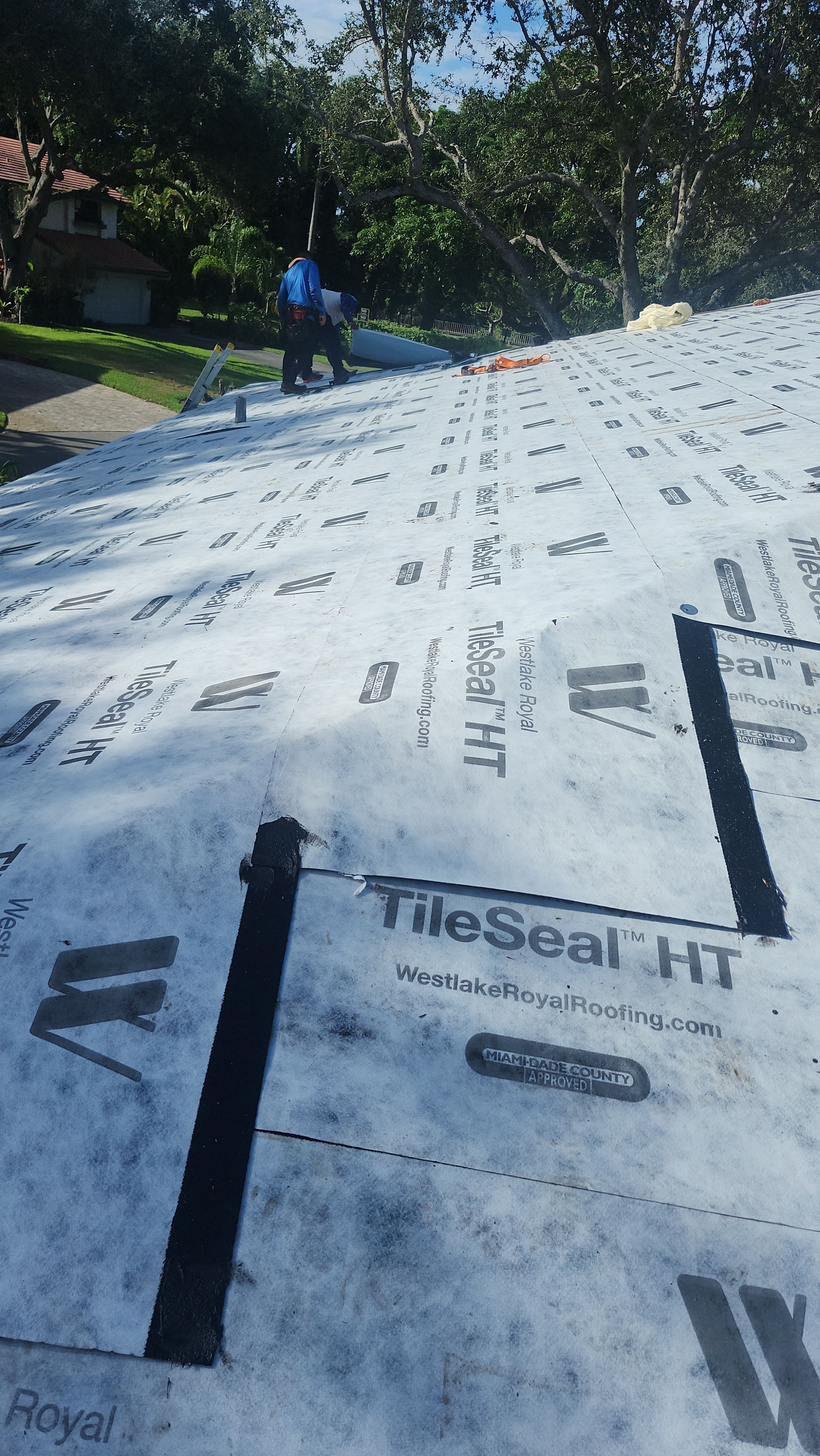 Full Tile Roof Replacement and Sheathing Repair in Deerfield Beach by Aastro Roofing