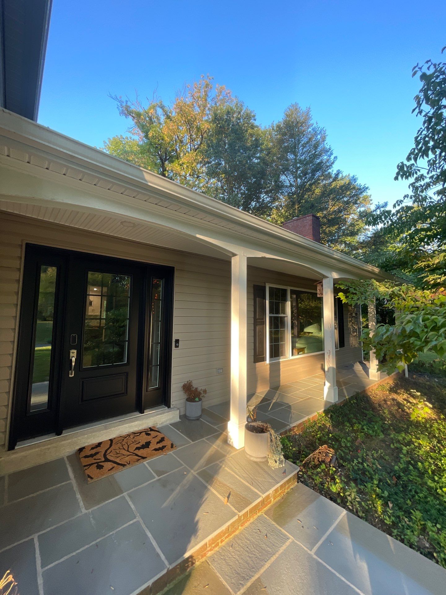 Exterior Porch Detail Refresh in Rose Valley by Groovy Hues