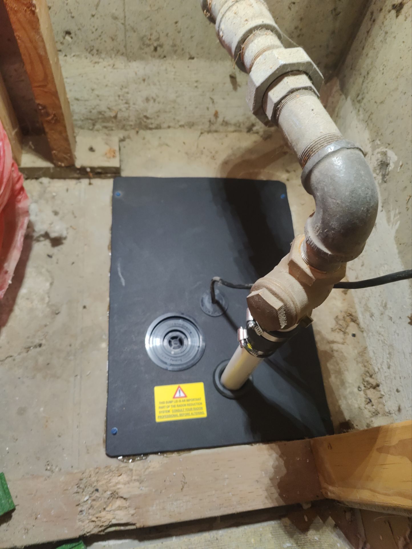 Sub Slab Radon Mitigation System by JustRadon.Com
