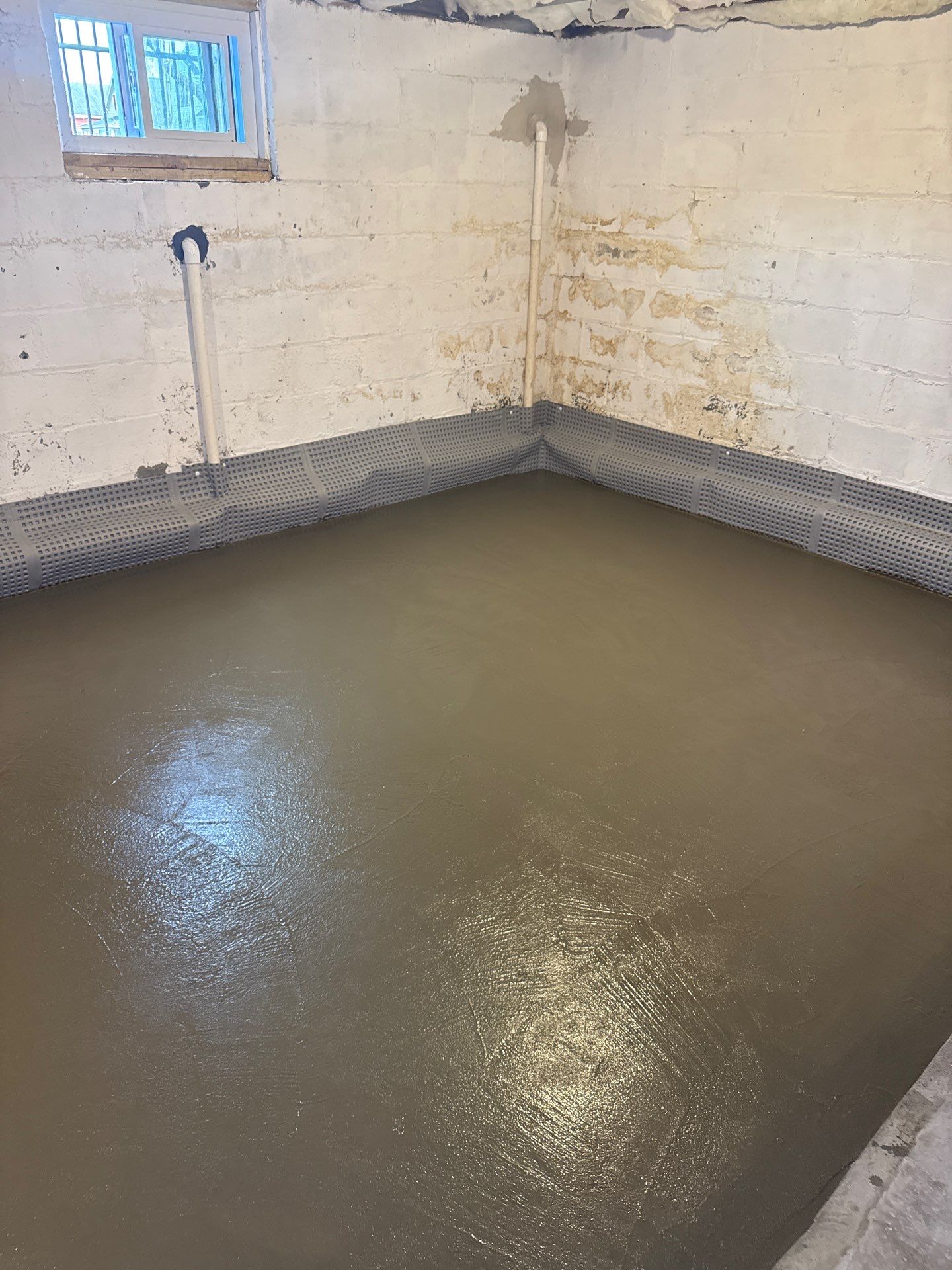 Concrete Floor Replacement and Interior French Drain Project in Morris Plains, New Jersey by Pure Service Pro, LLC 