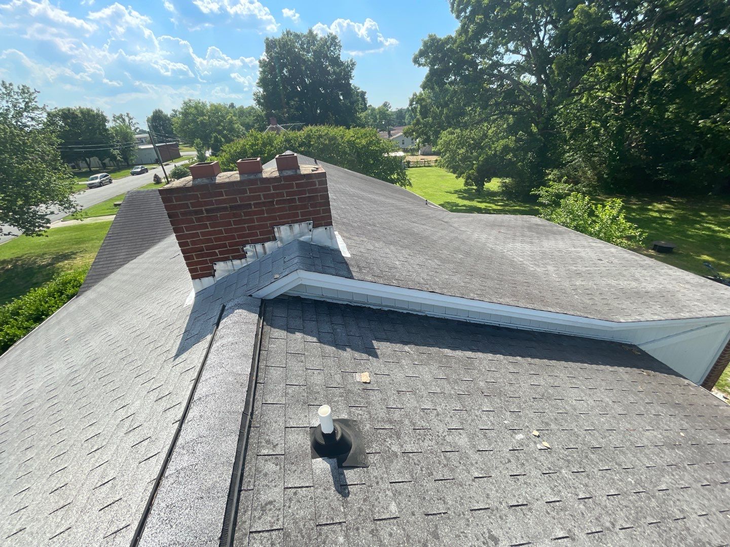 Carolina Blue Standing Seam Roof by Just In Time Roofing and Restoration