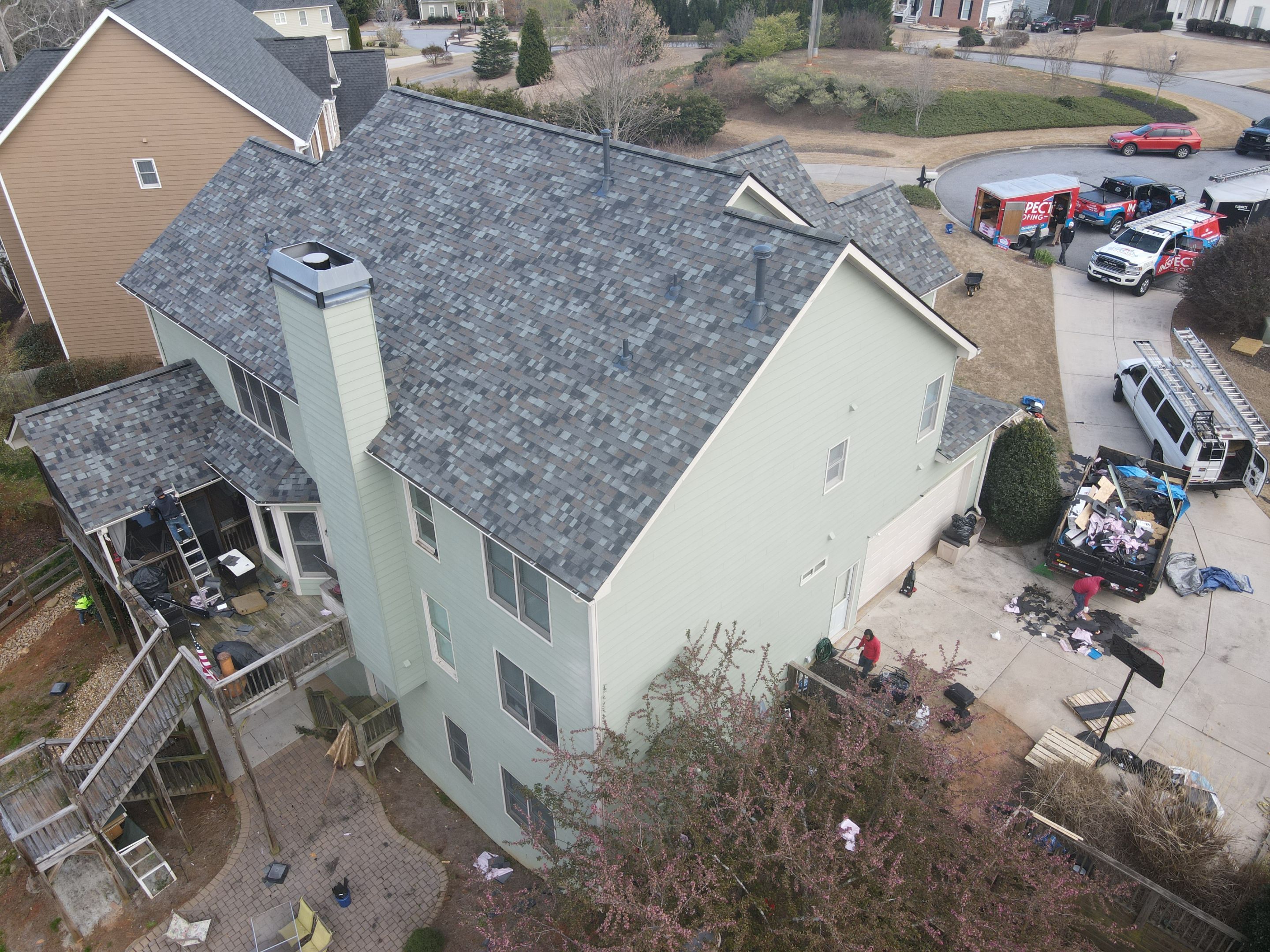 Commercial Roofing Installation using Owens Corning by Inspector Roofing and Restoration