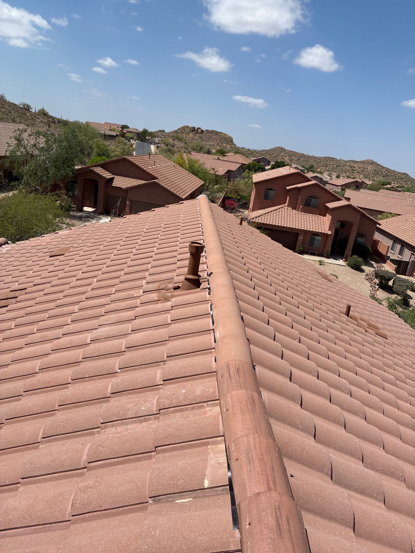 Tile Reset using Concrete Tiles in Gold Canyon by Weather-Tite Roofing