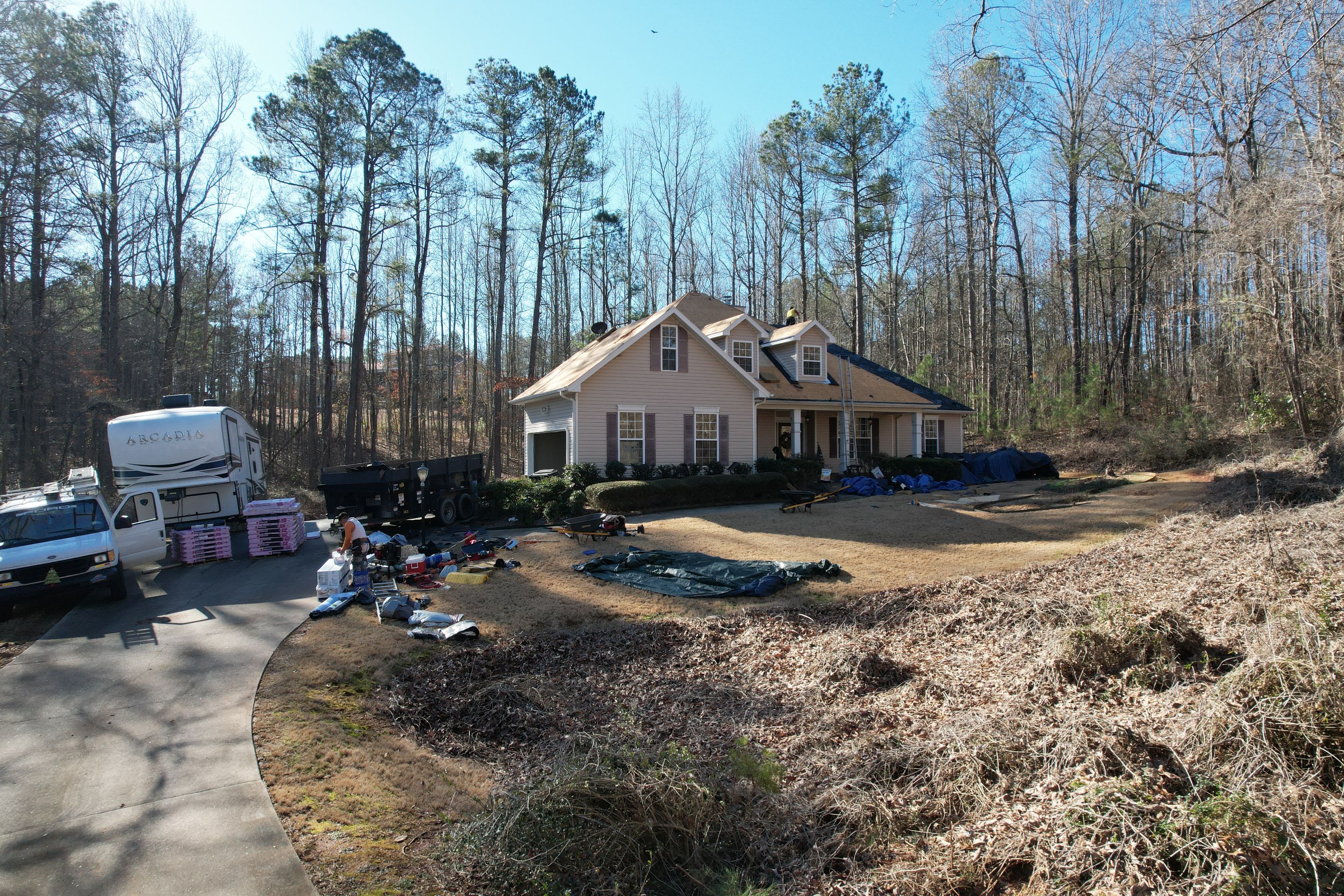 Residential Roofing Installation using Owens Corning by Inspector Roofing and Restoration