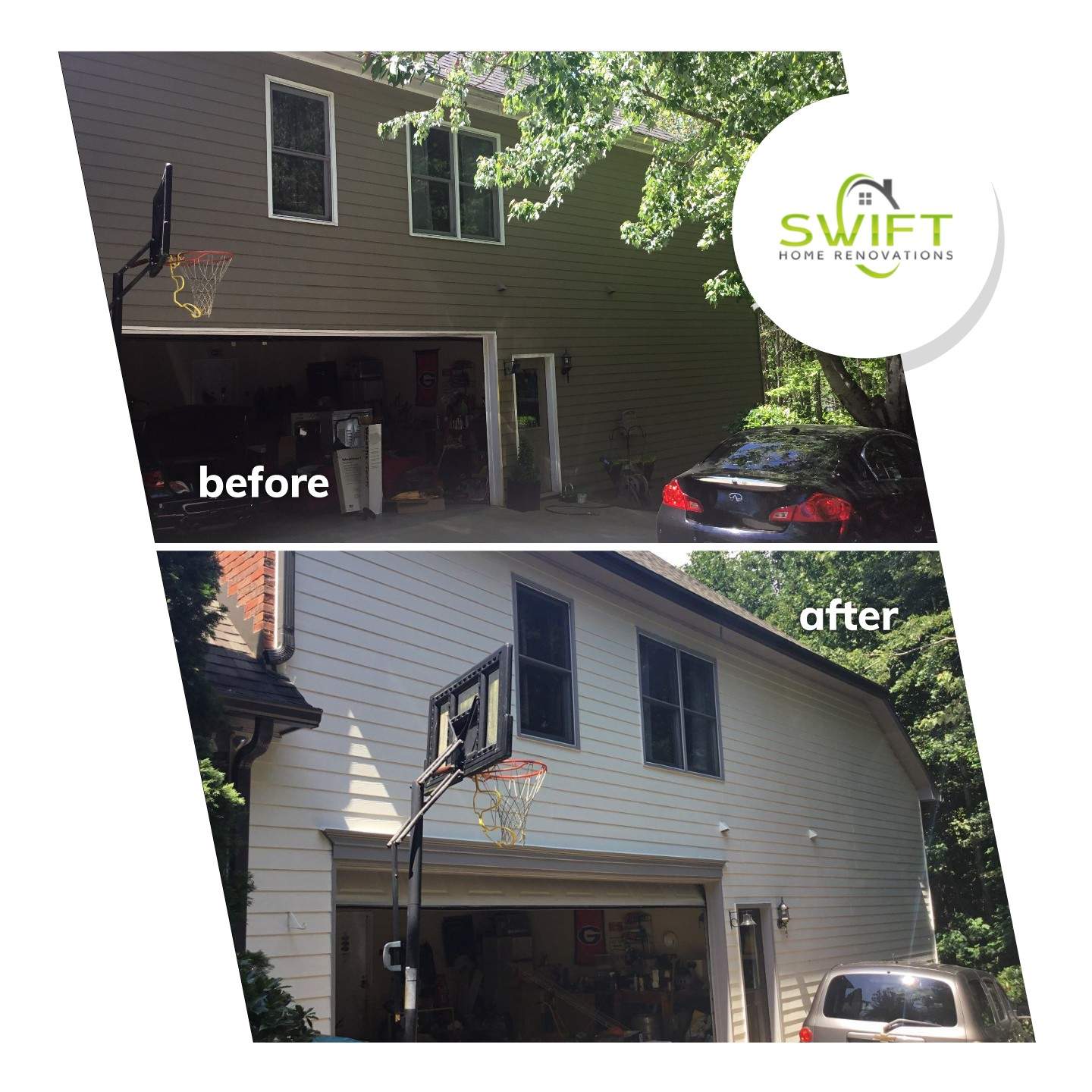 Comprehensive Exterior Painting and Deck Restoration in Canton by Swift Home Renovations