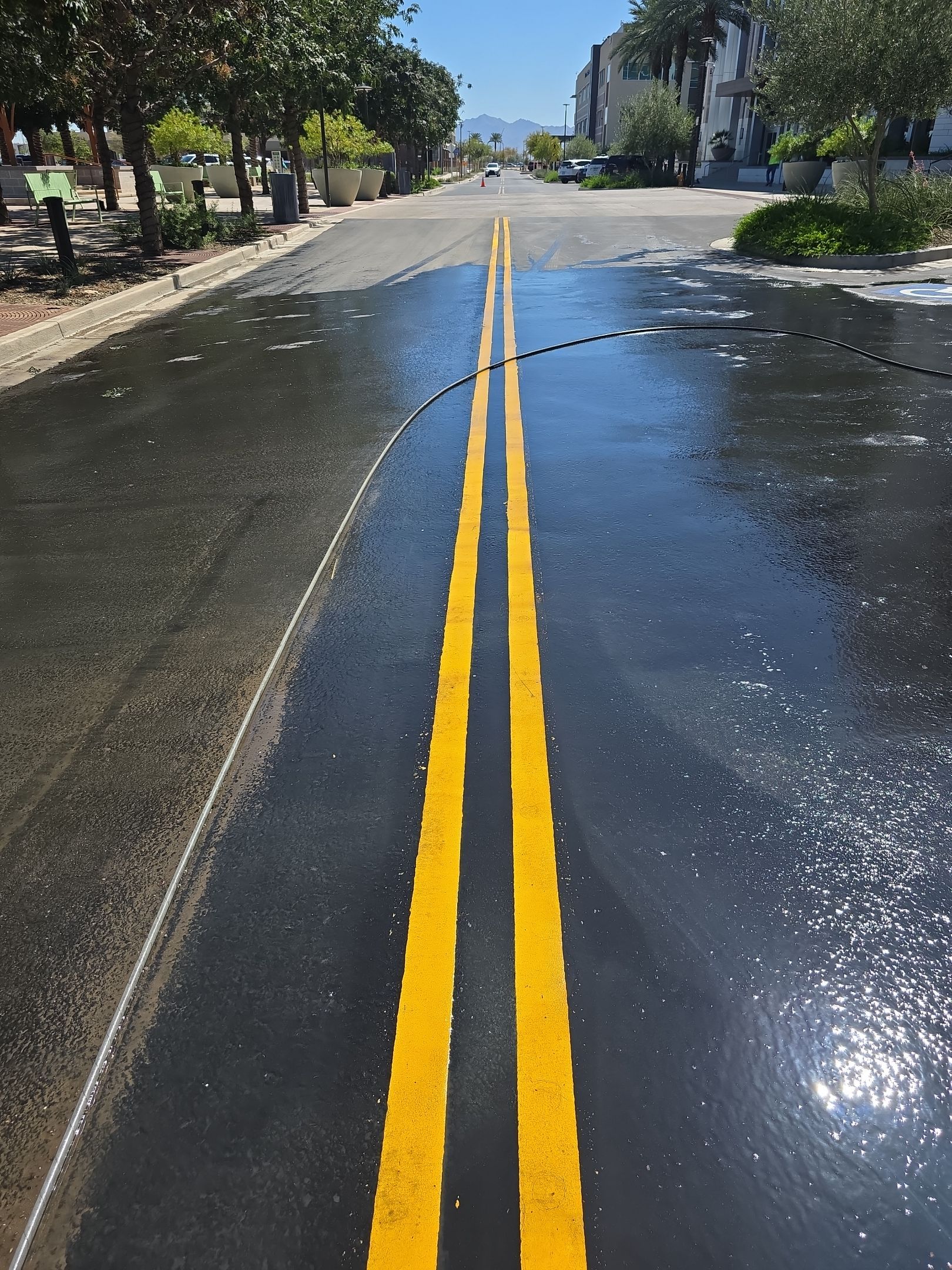 City of Goodyear Asphalt Oil Spill Cleanup & Remediation | Goodyear, AZ 85395 by Patriot Power Washing & Sanitation