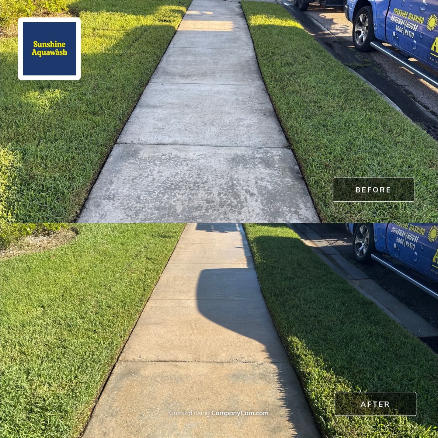 π‘ Safety and curb appeal go hand in hand! by Sunshine AquaWash