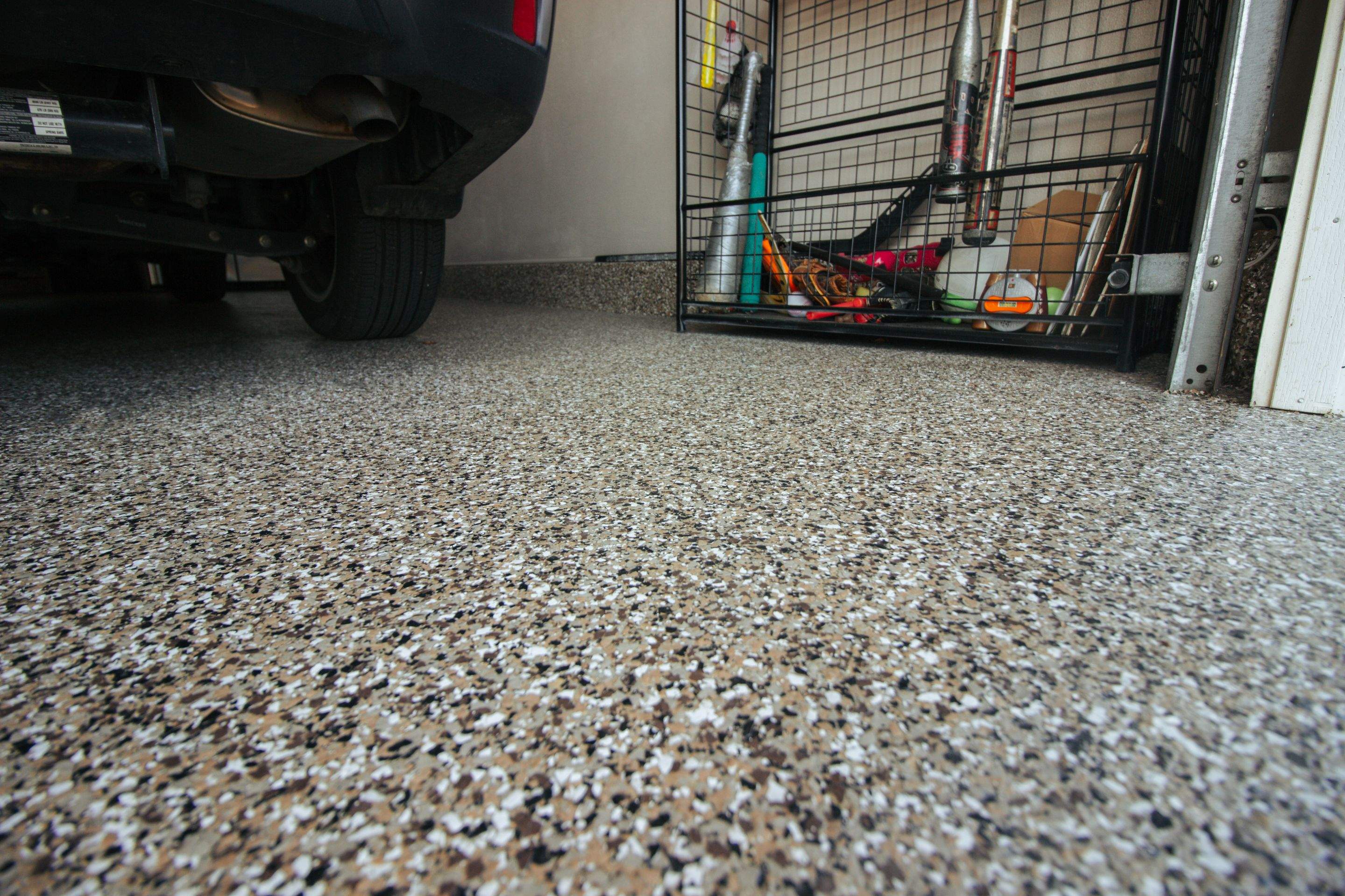 Garage Floor using Desert Sand by Your1DayFloor.com