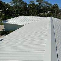 24ga 1" Nail-Strip Solar White by Total Roofing System The Metal Roof Experts