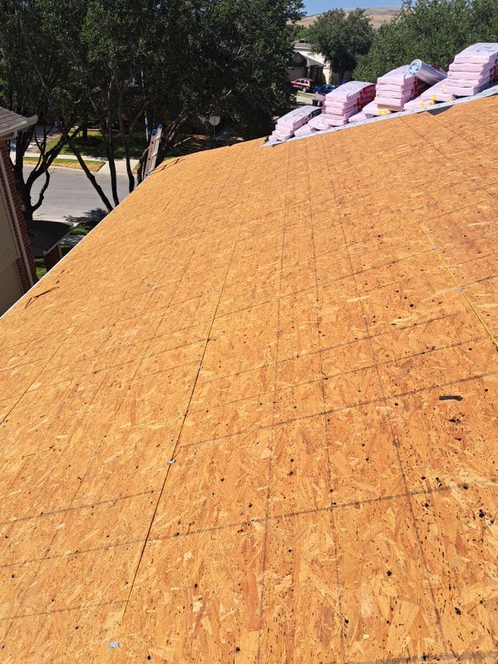 Reroof w/ window repairs by Heaven Sent Roofing, LLC 