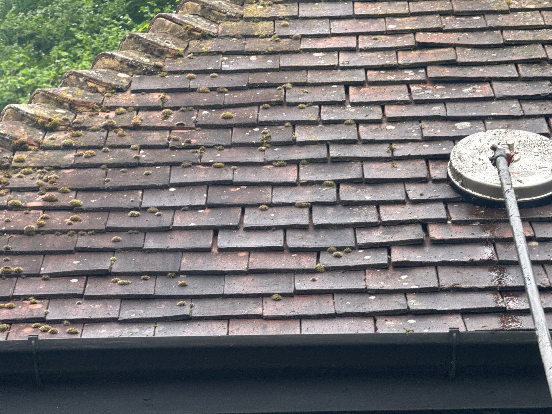 Roof Clean - Patio Clean using 18inch Whirlaway FSC by Ges Exterior Cleaning ltd