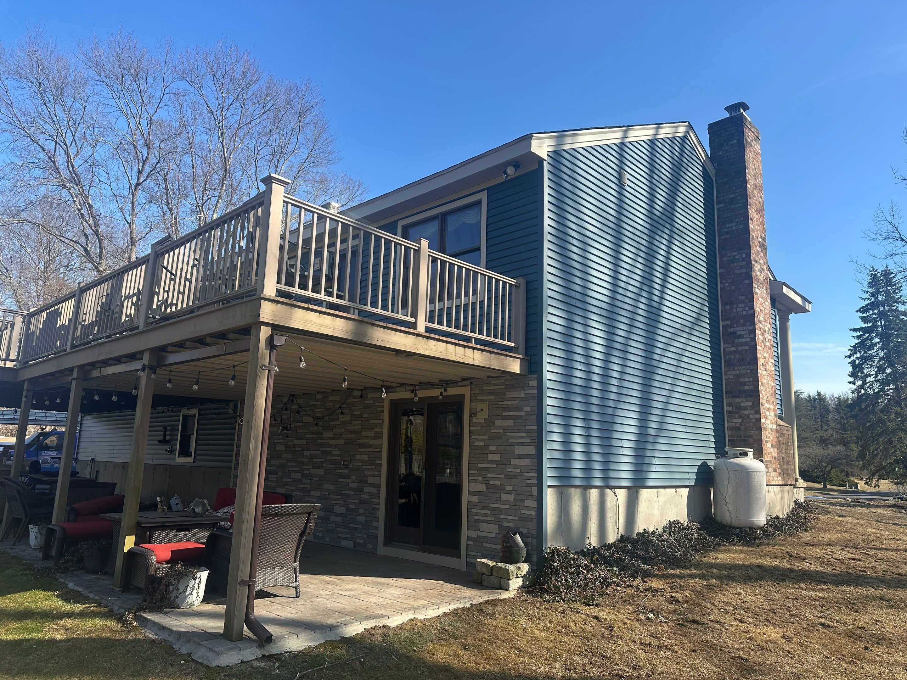 Residential Roofing Installation using Owens Corning Duration Driftwood Siding Installation Using Cedar Impressions Pacific Blue by A Plus Exterior