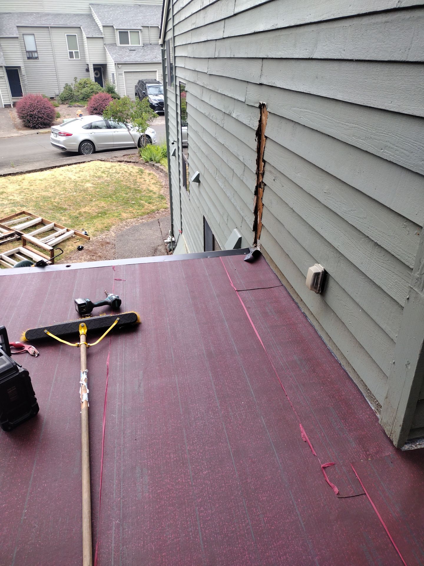 Residential Deck Replacement  using Certainteed Flintlastic SA Cap by Orezona Building & Roofing Company, Inc.