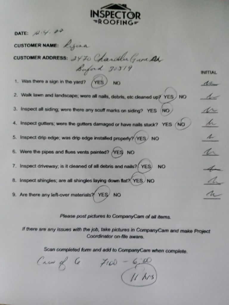 Residential Roofing Installation using Owens Corning by Inspector Roofing and Restoration