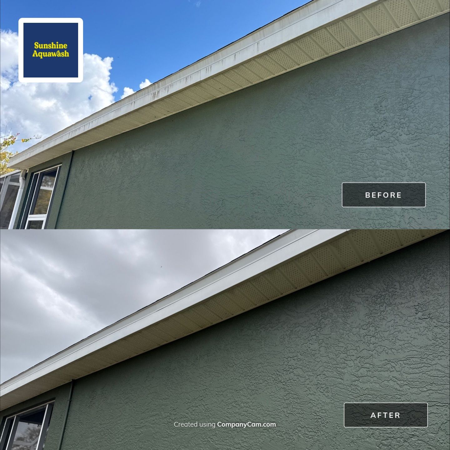 House Wash, Fascia Brightening & Patio Cleaning in Creekwood – Bradenton, FL by Sunshine AquaWash