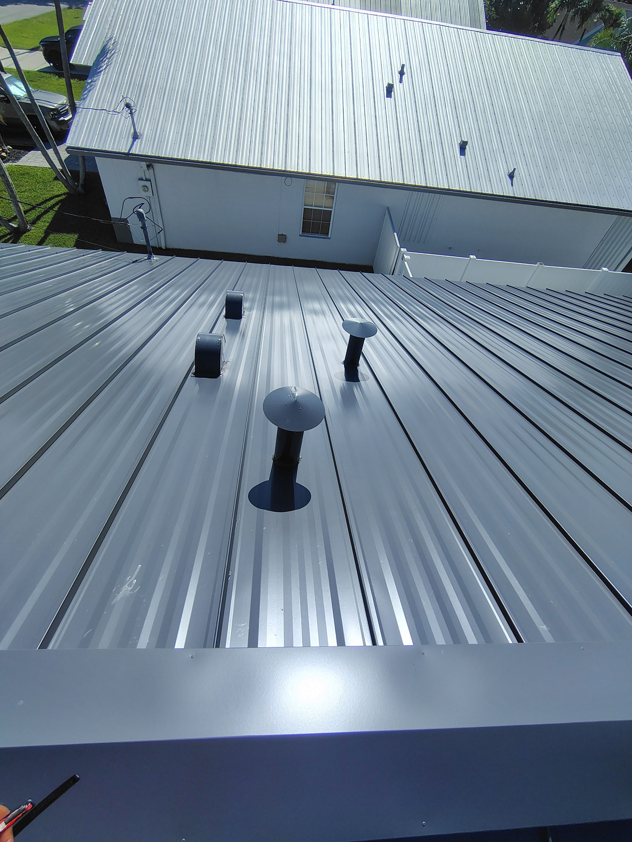 24ga 1" Nail-Strip Charcoal Gray  by Total Roofing System The Metal Roof Experts