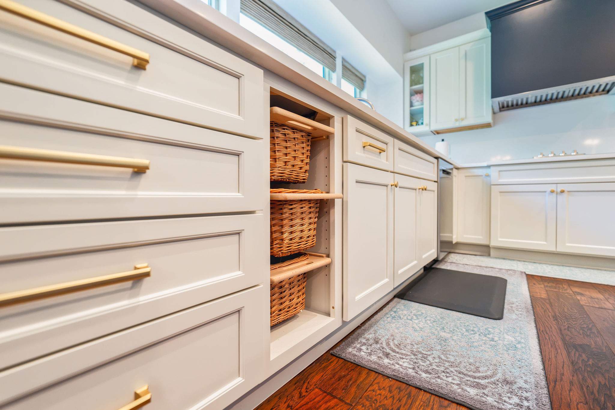 Kitchen remodel using Bertch cabinets, and Cambria quartz countertops by Mena stone surfaces