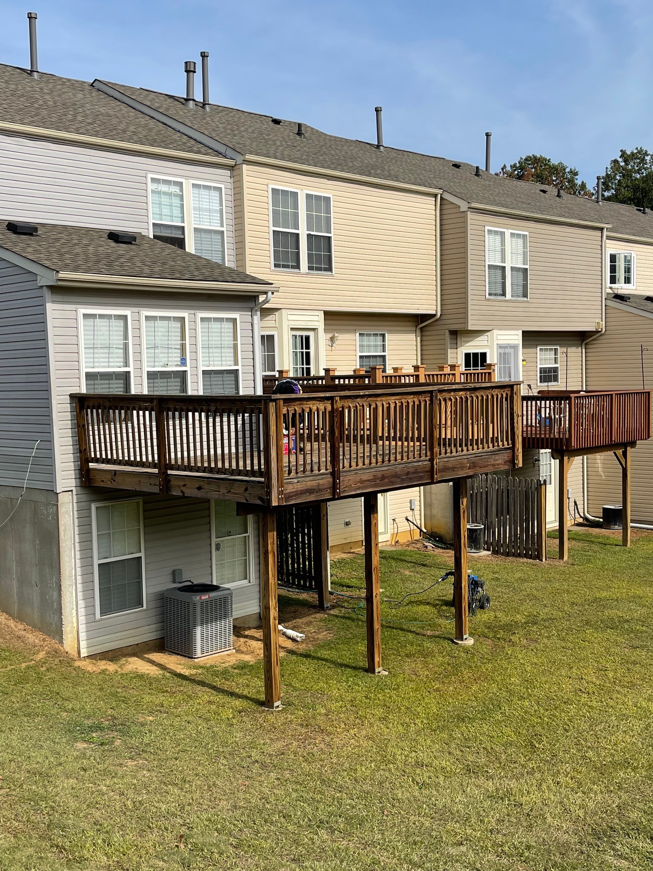 Deck Refinishing using Powerwasher by A1 NERDY HOMES LLC