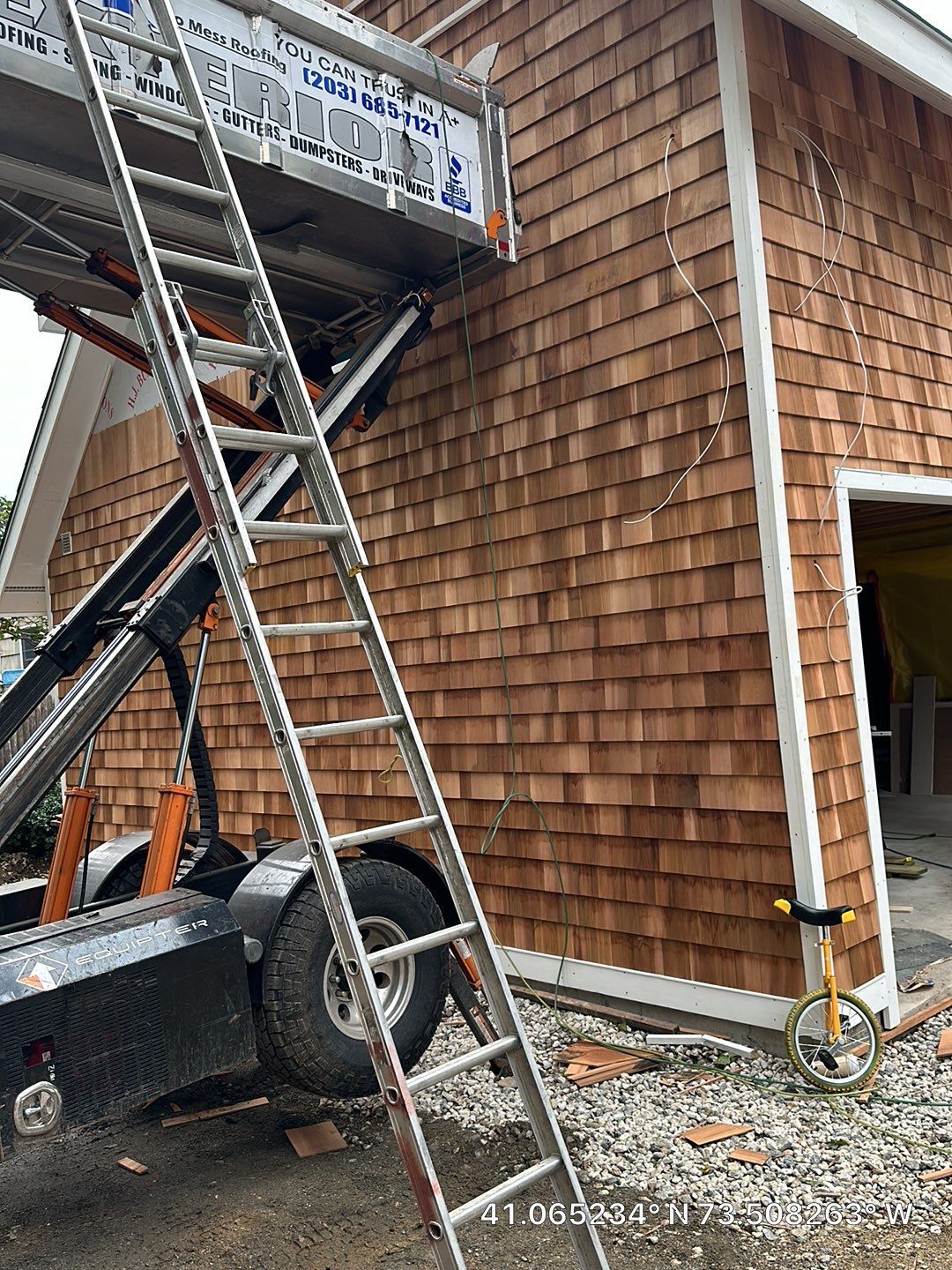 Siding Installation using Wood Shake by A Plus Exterior