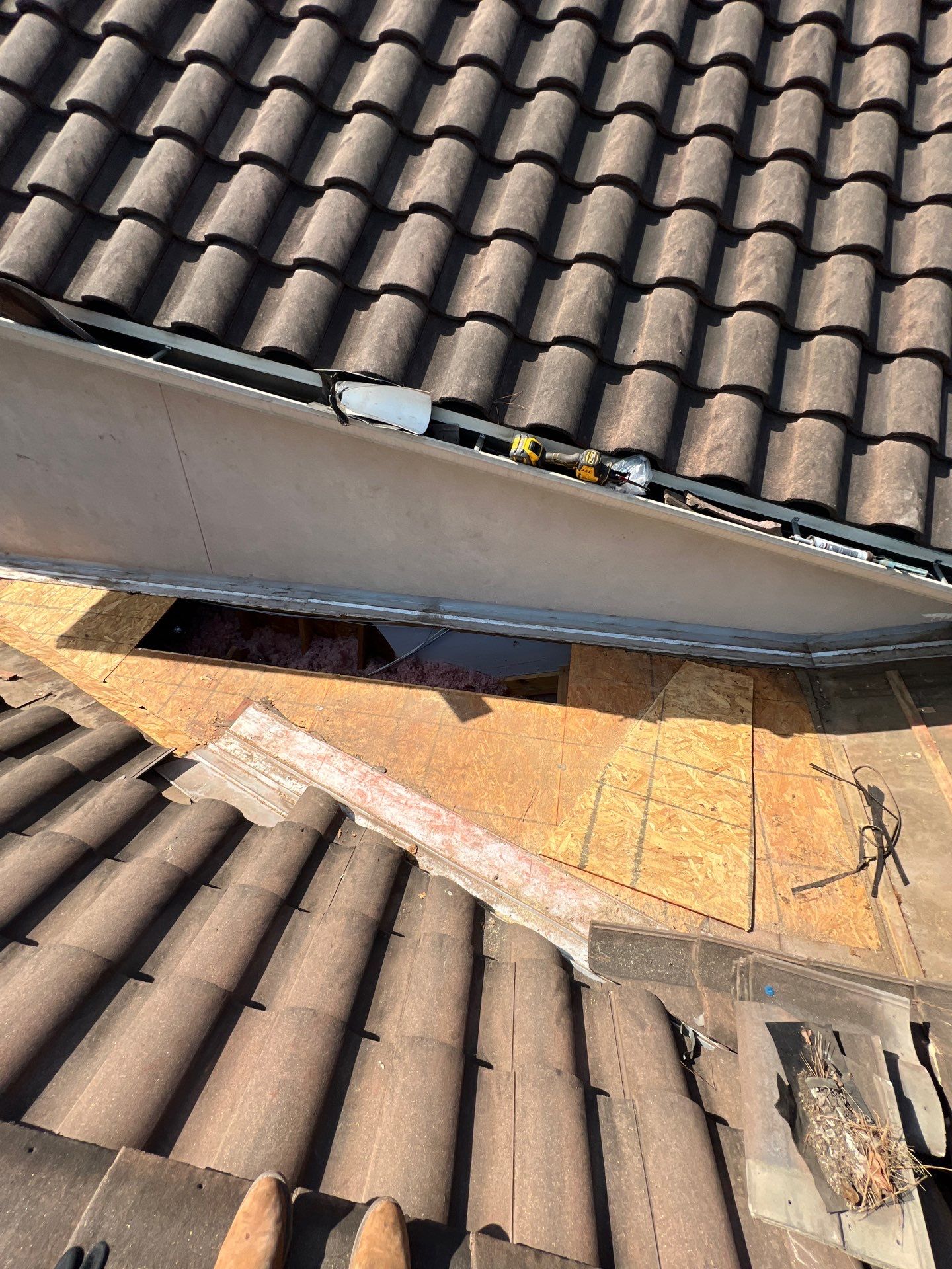Residential Roofing Repair using tile by Roof Repair Company