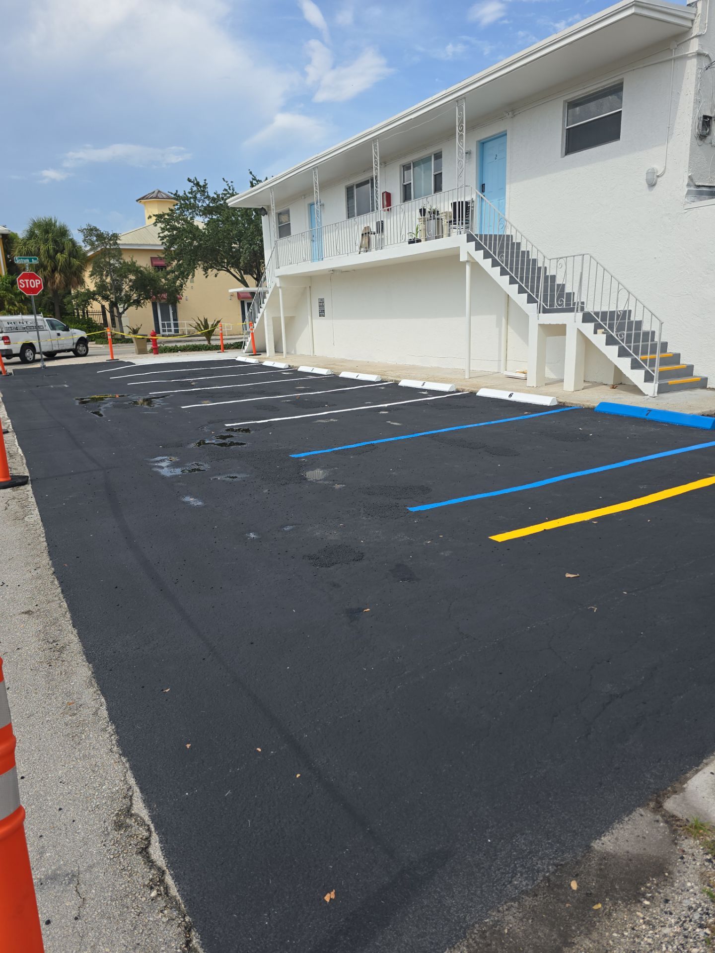 Commercial Painting and Stucco Restoration for Fort Lauderdale Building by John “The Greek” Painting