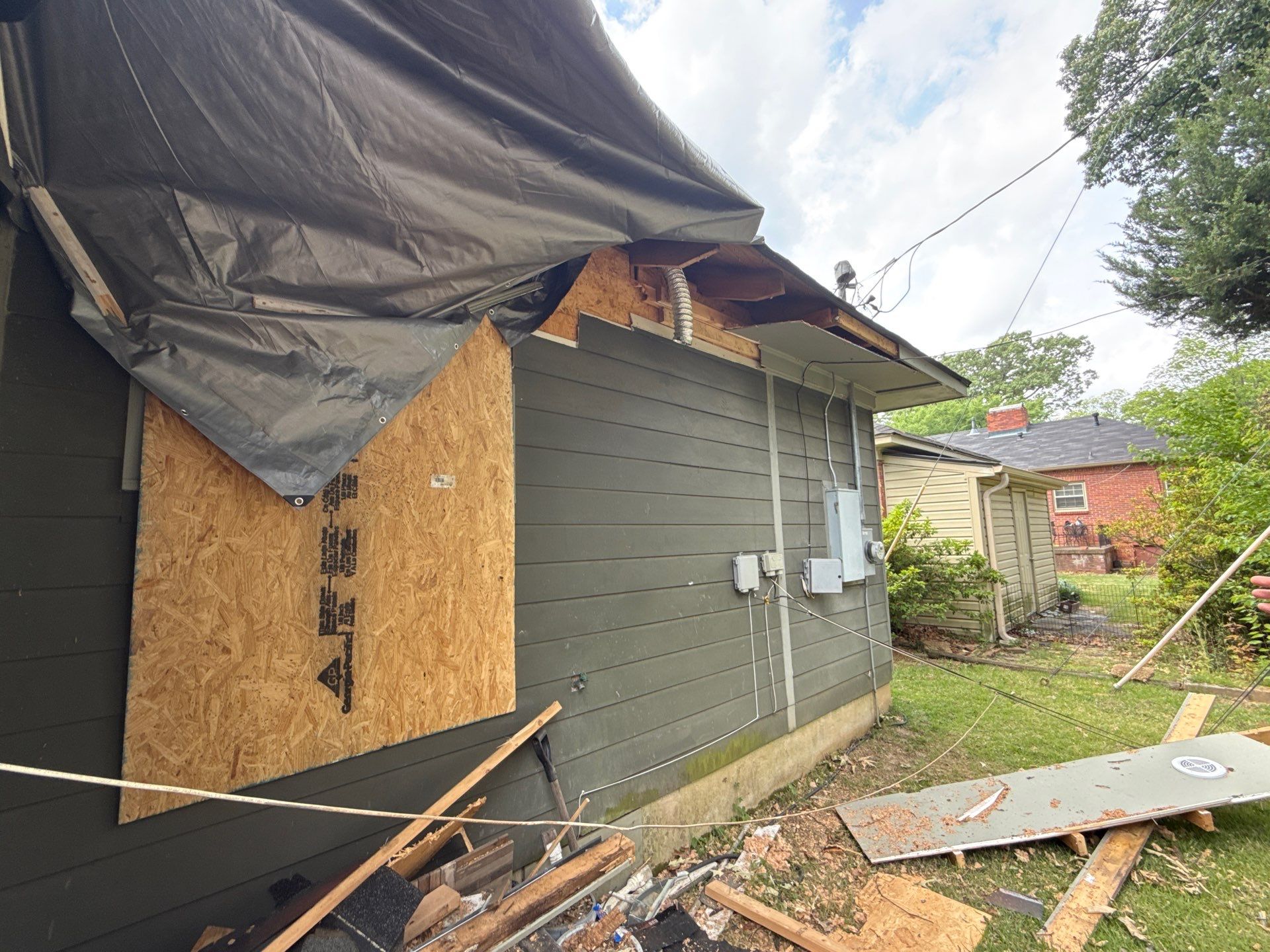 Tree Damage Restoration and Asphalt Shingle Roof Replacement in Memphis by Revival Roofing Services